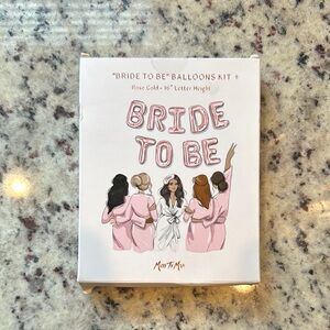 Miss to Mrs Rose Gold 'Bride to Be' Balloons Kit